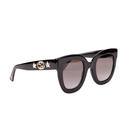 round frame acetate sunglasses with star gucci|Gucci 58mm polarized aviator sunglasses.